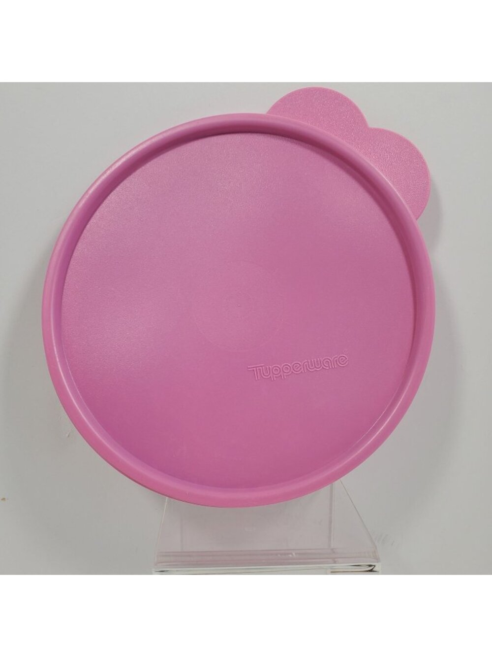 Tupperware Pink 2541 Round Lid 6 1/4 Inch Bright Replacement Bowl Seal READ